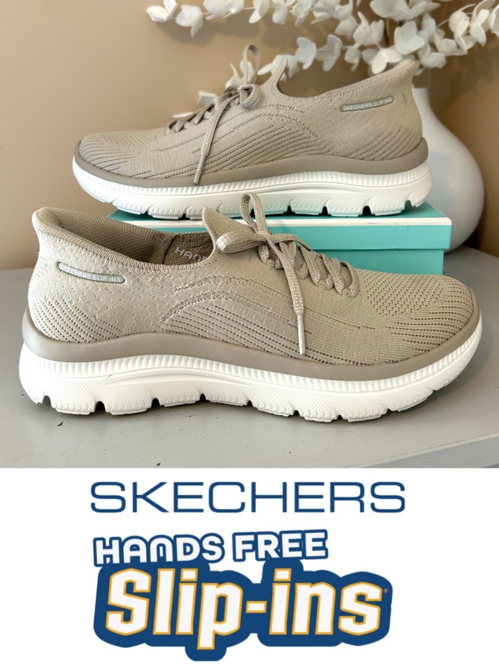 Like New Skechers Hands Free Slip-ins: Summits Plus - Vibrance Taupe Size 7